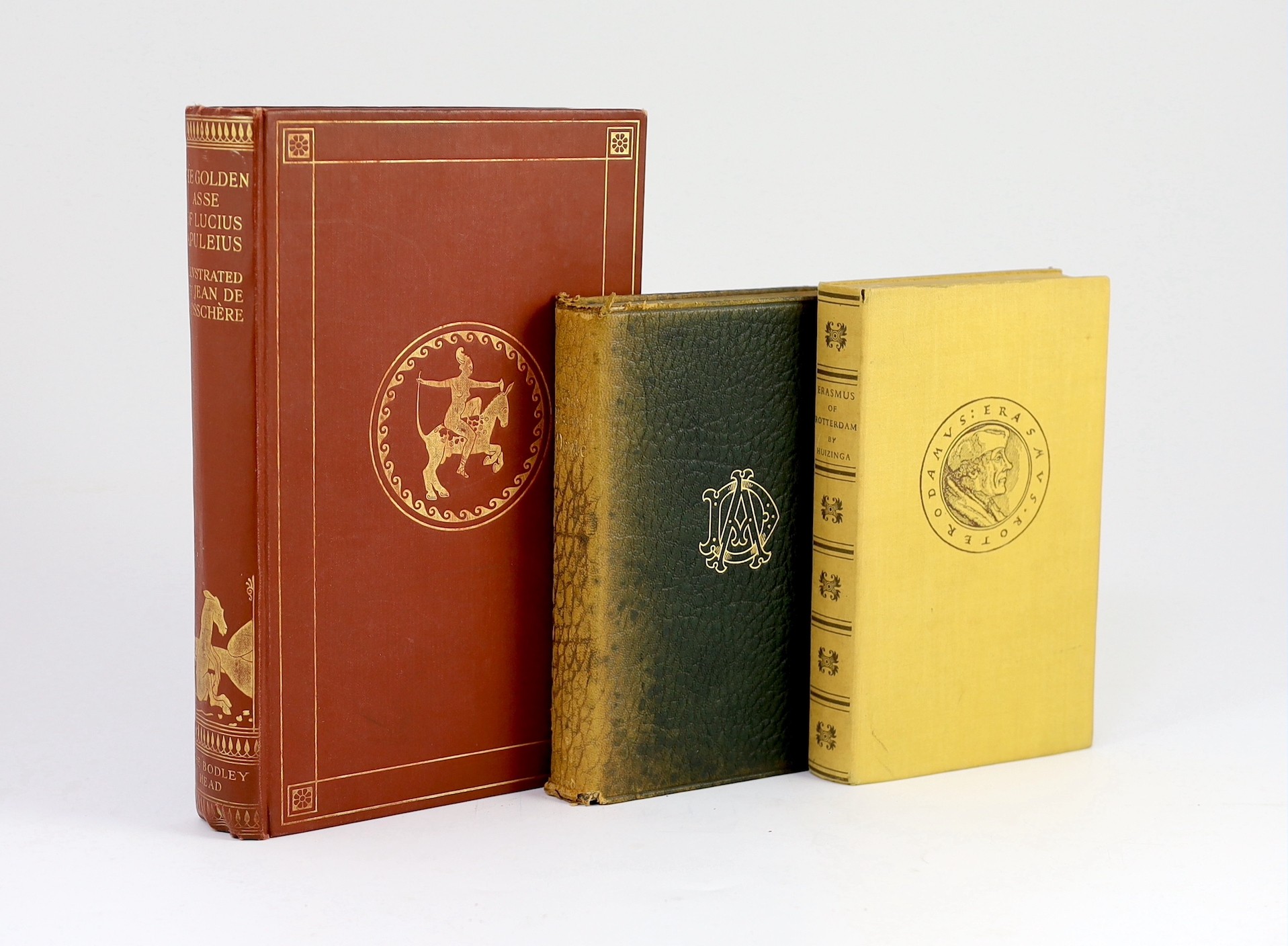 Apuleius - William Addington (translator) - The Golden Asse of Lucius Apuleius, one of 3000, illustrated by Jean de Bosschere, 8vo, brick red cloth gilt, The Bodley Head, London, 1923; Dante Alighieri - The Vision, Oxfor